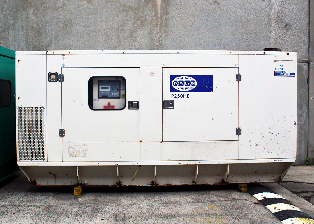 250kVA Pre-owned FG Wilson Enclosed Generator Set (U830)