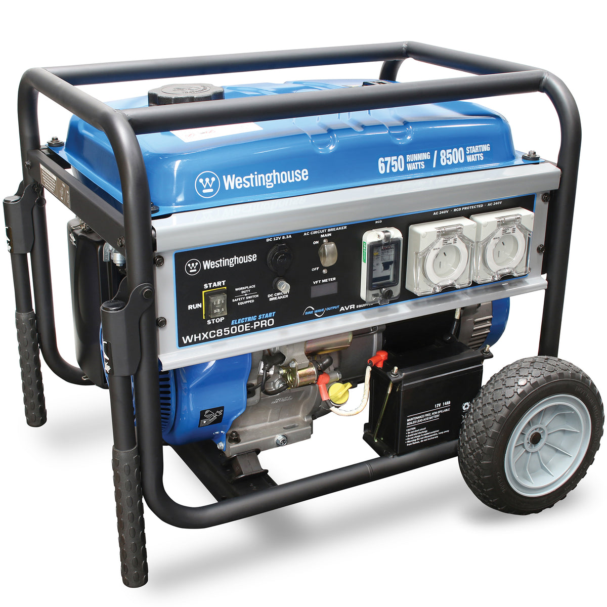 8.5kVA Westinghouse Petrol Generator with RCD (WH8500E-PRO)-1