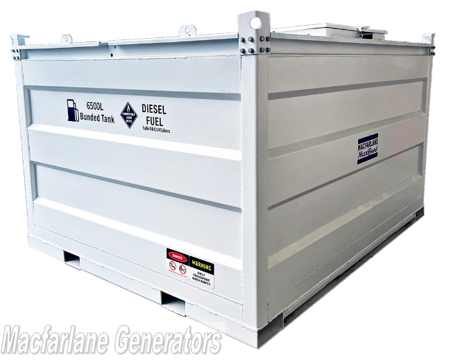 MaxiBund 6300L Bunded Fuel Tank - Macfarlane Generators