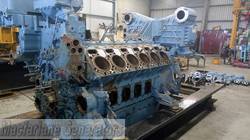 Mtu 4000 V12 Diesel Engine Dismantled