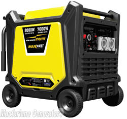 8.0kVA Maxwatt Electric Start Digital Inverter 2 Wire Auto Start Generator (MX8000iS)  product image