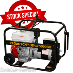 5.0kVA/kW Cromtech Honda Generator (CTG60HTP / TG60HPT) product image