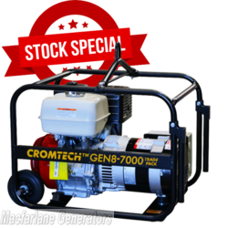 7.0kVA/kW Cromtech Honda Trade Pack Generator (CTG85HTP / TG85HPT) product image