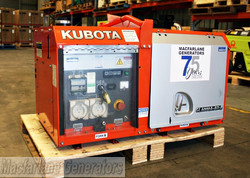 6.0kVA Pre-owned Kubota GL6000A-AU-B Enclosed Generator Set (U775) product image