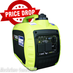 2.5kVA Pramac Portable Inverter Generator (P3000i) product image