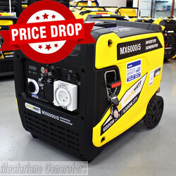 6.3kVA Maxwatt Electric Start Digital Inverter 2 Wire Auto Start Generator (MX6000iS)  product image