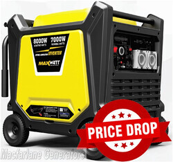 8.0kVA Maxwatt Electric Start Digital Inverter 2 Wire Auto Start Generator (MX8000iS)  product image